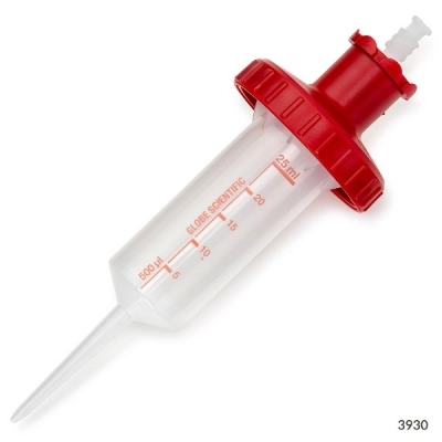 Globe Scientific 25mL RV-Pette PRO Dispenser Tip for Repeat Volume Pipettors Sterile BOX/100 3930S