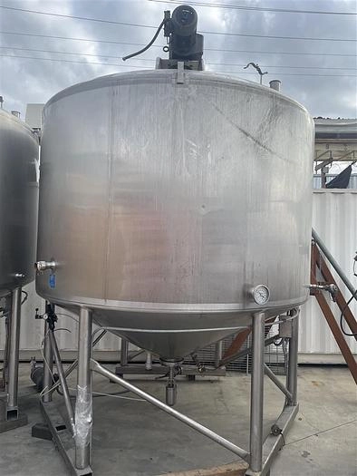 2,000 Gallon Mueller PCPC Jacketed Tank