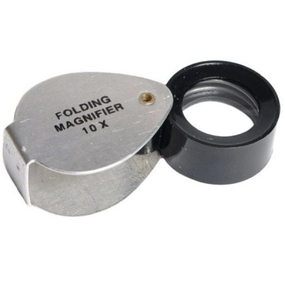 United Scientific Folding Magnifier-Aluminum Case, 10x MPF010