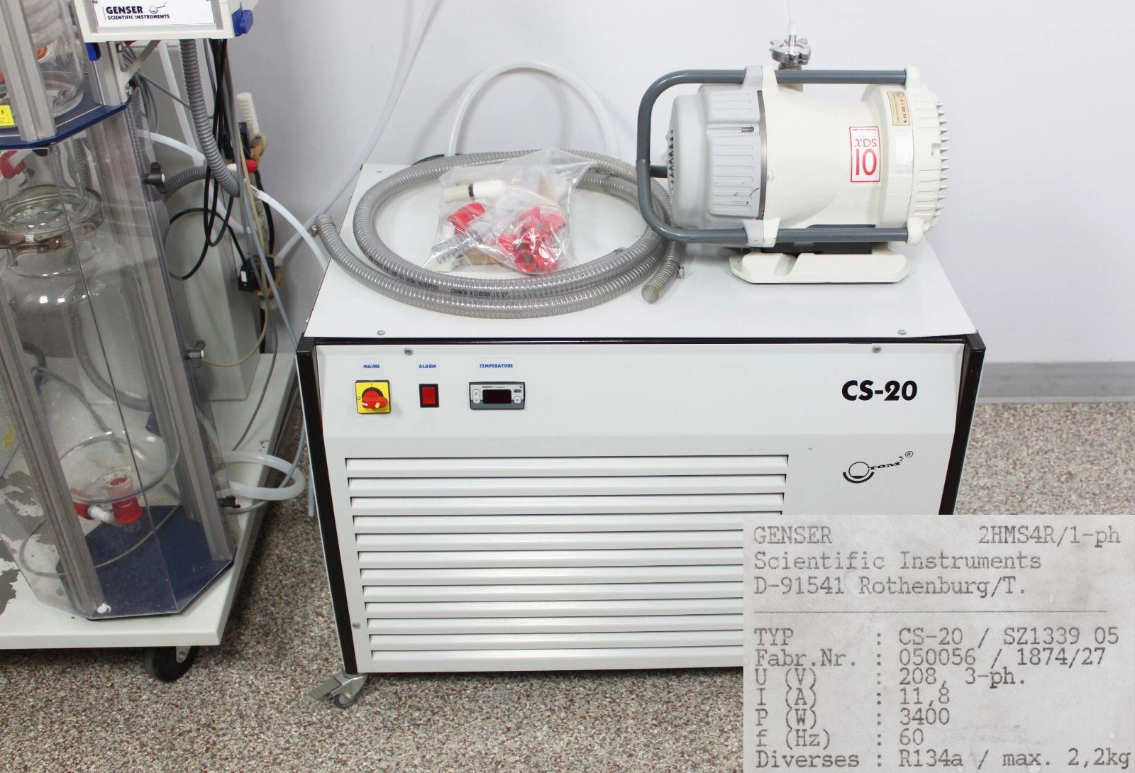 Genser PILOTVAP 10 Rotary Evaporator Rotovap with CS20 Chiller & Vacuum Pump
