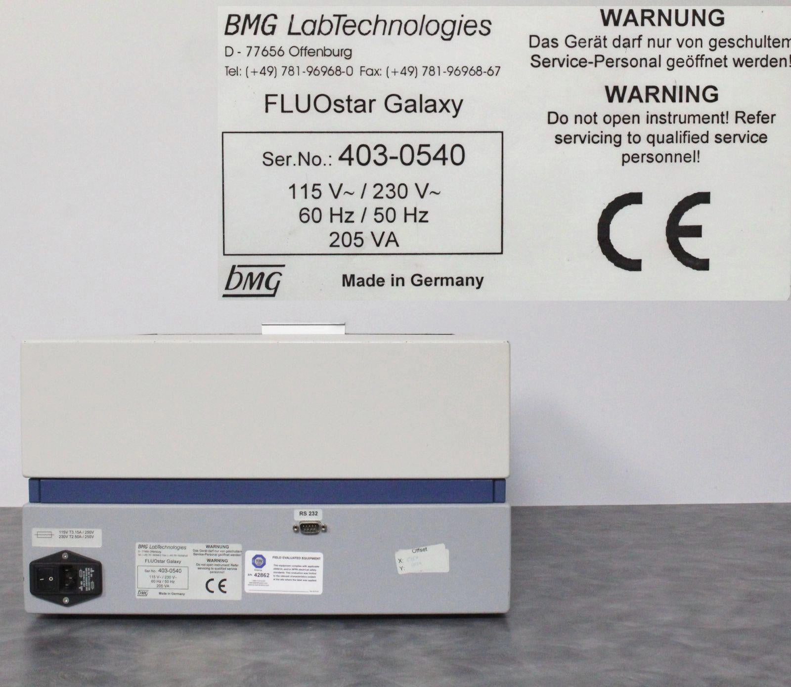 BMG Labtech FLUOstar Galaxy Microplate Reader