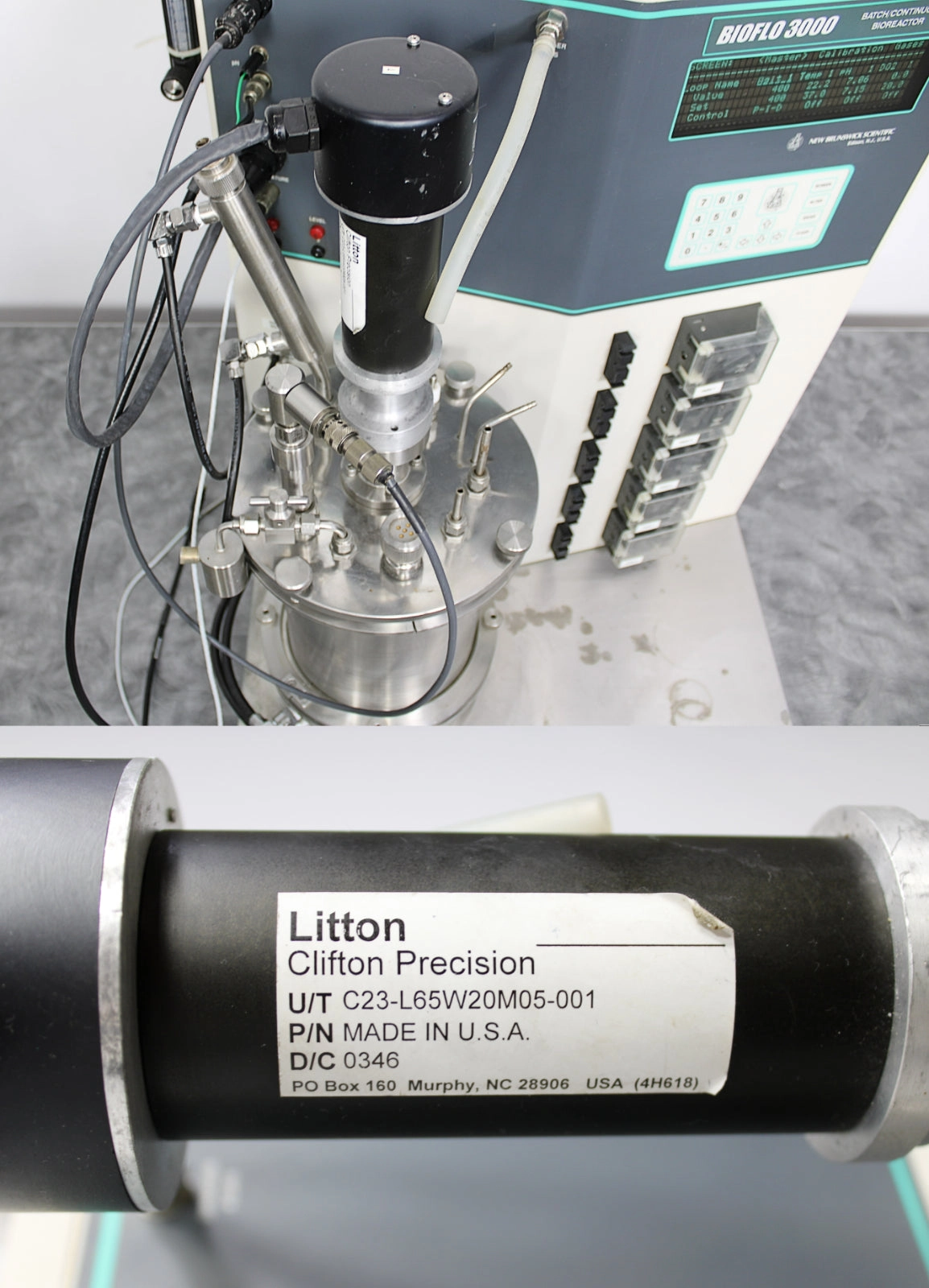 New Brunswick BioFlo 3000 Bioreactor & 5L Stainless Steel Vessel Temp