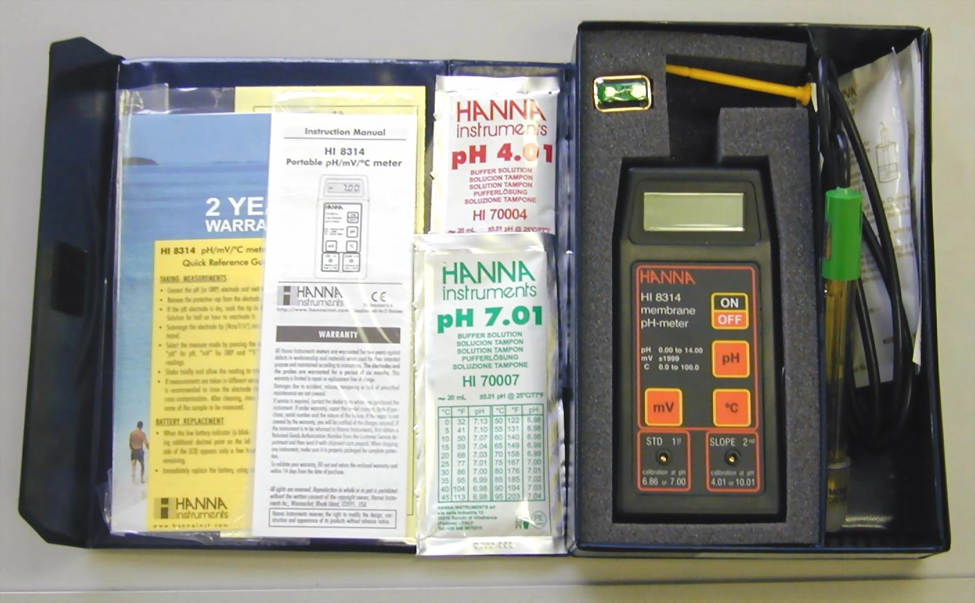 Hanna HI 83141 Digital Portable pH Meter