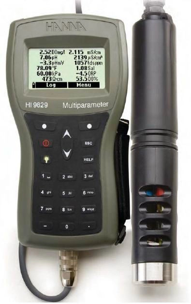 Hanna HI 9829C4 Digital Portable pH-Multiparameter Meter