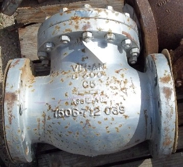 VELAN 8" 300 FLANGED RAISED FACE CHECK VALVE C5 (C5 VALVES ARE MADE UP OF A 5% CHROMIUM 1/2 % MOLYB