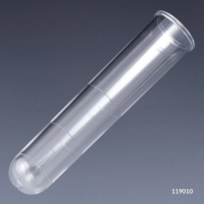 Globe Scientific Test Tube, 16 x 75mm (8mL), PS, with Rim, CS/2500 119010