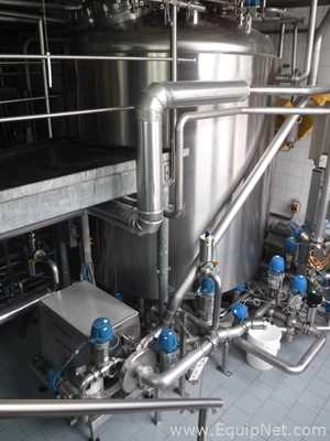 Hermann Waldner GmbH 5600 Litre Stainless Steel Mixing Vessel With Becomix DH1200 Homogeniser