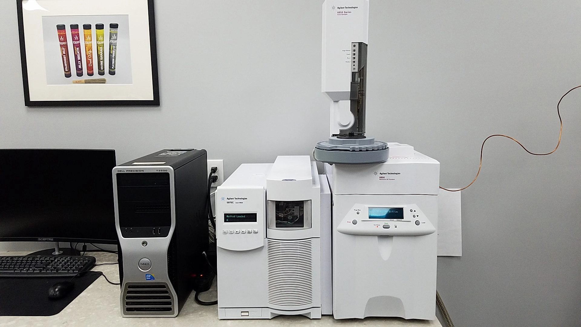 Agilent 5975 GC/MS with Agilent 6850 GC