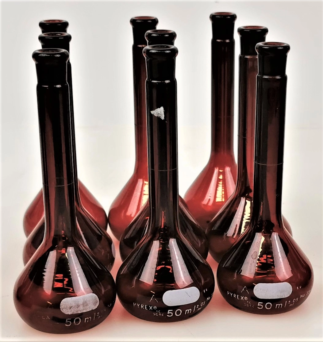 50mL Amber Volumetric Flask - Class A