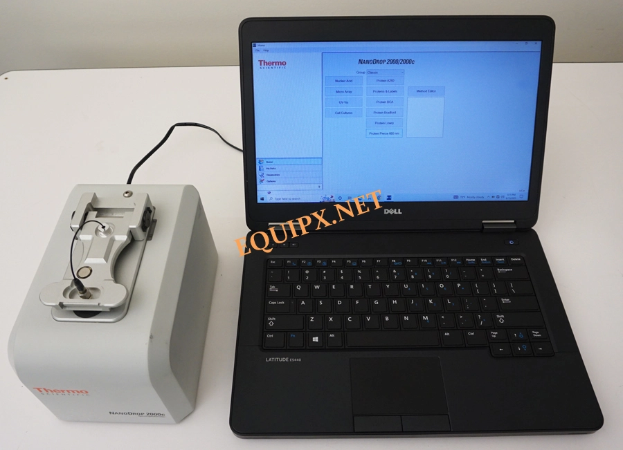 Thermo Scientific nanodrop 2000C micro spectrophotometer with laptop and software (4574)