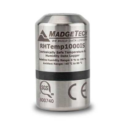 Madgetech RHTemp1000IS-(Key Ring End Cap) Intrinsically Safe, Humidity And Temperature Data Logger
