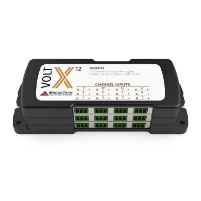 Madgetech VoltX16 (32V) Series Includes 4, 8, 12, And 16-Channel Dc Voltage Data Loggers