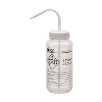 Eisco 500 ml - Labeled Performance Plastic Wash Bottle, Ethanol CHWB1037
