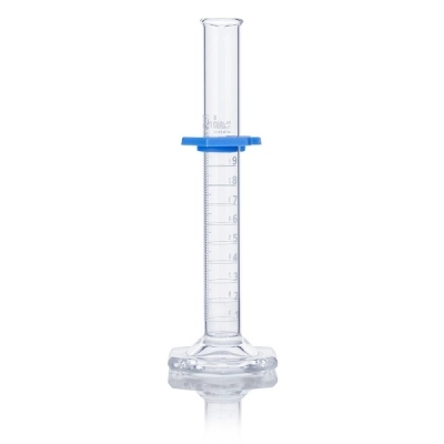 Globe Scientific 10mL Graduated Cylinder, Globe Glass, Class B, 4/Box 8330010