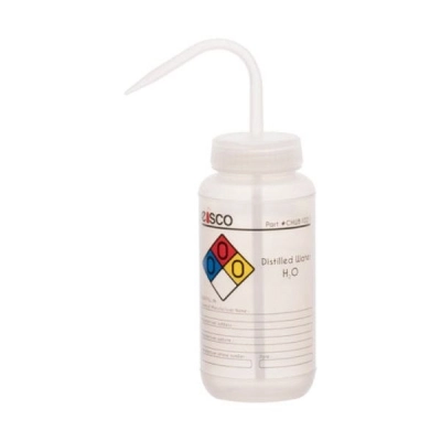 Eisco 500 ml - Labeled Performance Plastic Wash Bottle, Distilled Water CHWB1021