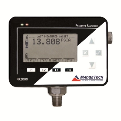 Madgetech PR2000-300-PSIA Pressure Data Logger With Npt Fitting And LCD For Real-Time Monitoring