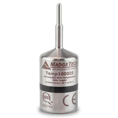 Madgetech TEMP1000IS Intrinsically Safe, Temperature Data Logger