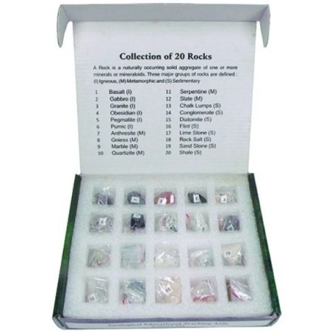 United Scientific Collection of 20 Rocks UNROCSET20