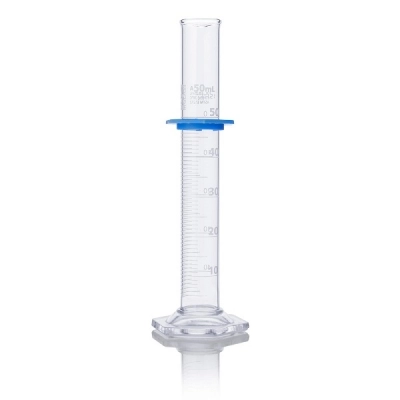 Globe Scientific 50mL Graduated Cylinder, Globe Glass, Class A, Each 8300050