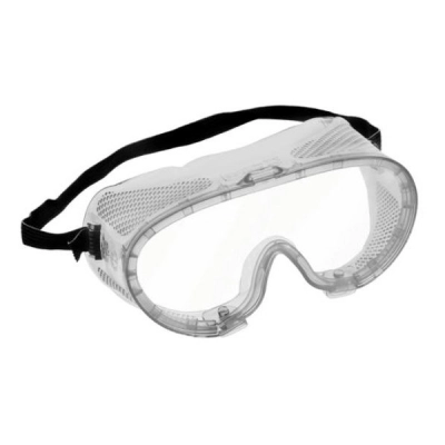 Eisco Safety Goggles - Direct Vent, Anti-Fog - Elastic Strap, Adjustable Fit G103CLR
