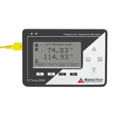 Madgetech TCTemp2000 Thermocouple-Based Temperature Data Logger With LCD For Real-Time Monitoring