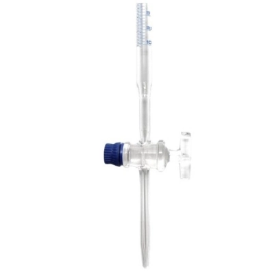 Eisco 25ml Burette Class B, DIN ISO 385, Borosilicate Glass, 0.10ml Graduations - Eisco Labs CH0236F