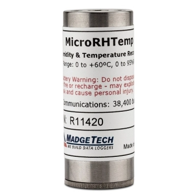Madgetech MICRORHTEMP Microrhtemp Is A Miniature, Humidity And Temperature Data Logger