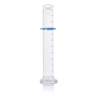 Globe Scientific 2000mL Graduated Cylinder, Globe Glass, Class A, Each 8302000