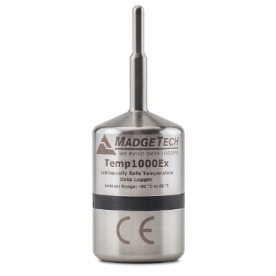 Madgetech TEMP1000EX Temperature Data Logger Carries Hazardous Location Certification
