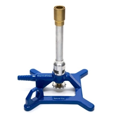 Eisco StabiliBaseTM Anti Natural Gas Tirrill Bunsen Burner Tip Design, NG, Eisco Labs CH0995NG