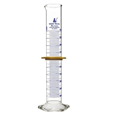 Eisco 1000ml Measuring Cylinder Class A, ASTM - Blue, Borosilicate Glass - Eisco Labs CH0341GBL