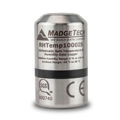 Madgetech RHTemp1000IS-(Flush Bottom) Intrinsically Safe, Humidity And Temperature Data Logger