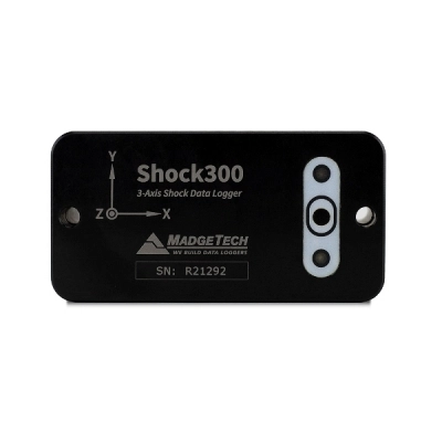 Madgetech Shock300 Compact Tri-Axial Shock Data Logger With Three Built-In Acceleration Ranges