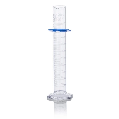 Globe Scientific 1000mL Graduated Cylinder, Globe Glass, Class A, Each 8301000