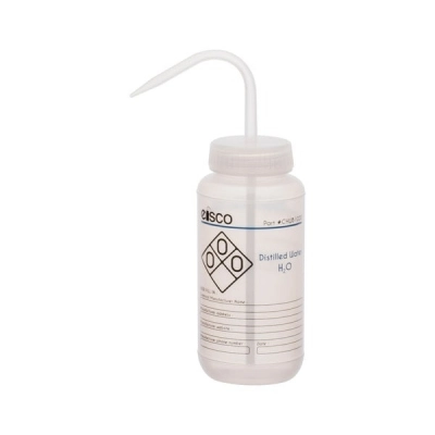 Eisco 500 ml - Labeled Performance Plastic Wash Bottle, Distilled Water CHWB1020