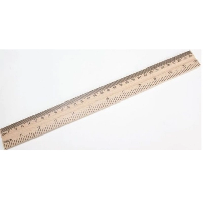 United Scientific 12'' Wooden Ruler SCLW12