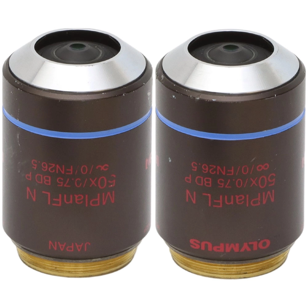 Olympus MPlanFL N 50x/0.75na BF/DF/POL Objective
