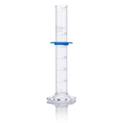 Globe Scientific 50mL Graduated Cylinder, Globe Glass, Class B, 4/Box 8330050