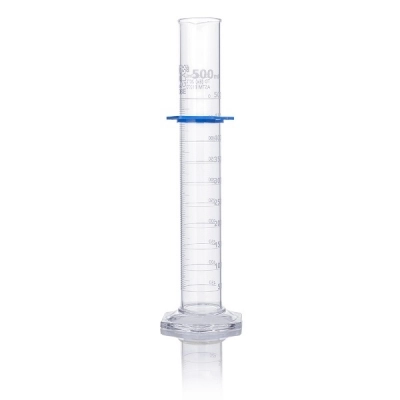 Globe Scientific 500mL Graduated Cylinder, Globe Glass, Class B, Each 8330500