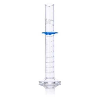 Globe Scientific 100mL Graduated Cylinder, Globe Glass, Class B, 4/Box 8330100