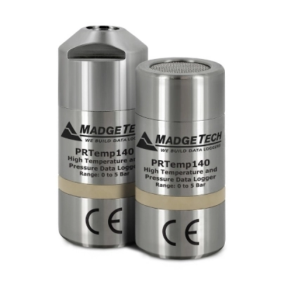 Madgetech PRTEMP140 NPT Pressure Port Top Submersible, Pressure And High Temperature Data Logger