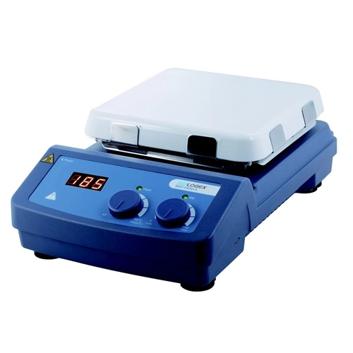 Scilogex SCI550-S LED Digital 7 x 7 Magnetic Hotplate Stirrer, ceramic-glass plate, with PT1000 Sensor &amp; Sensor Stand