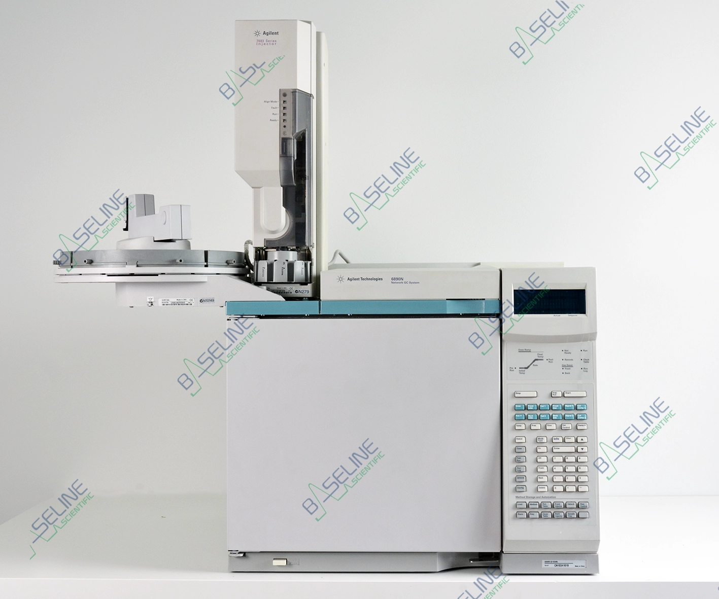 Agilent 6890N GC with Dual SSL FID and 7683 Series Autosampler Two Injection Tower