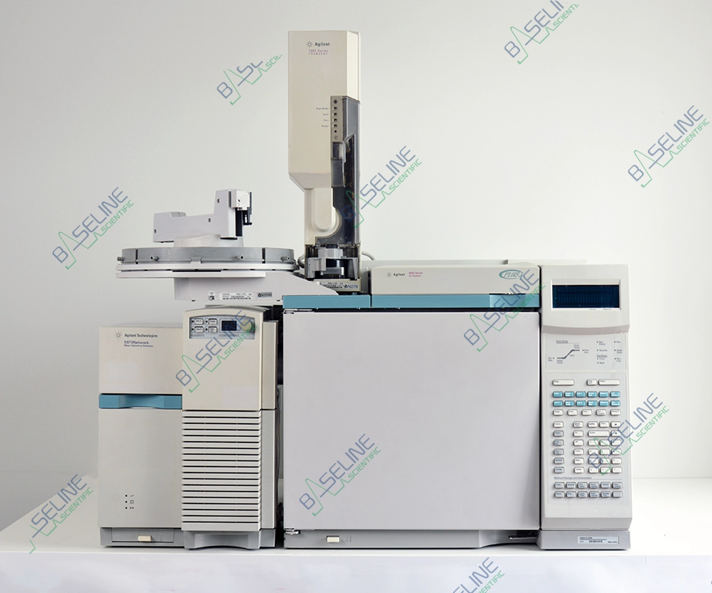 Refurbished Agilent 6890 GC with 5973A MSD Performance Turbo Pump and 7683 Autosampler