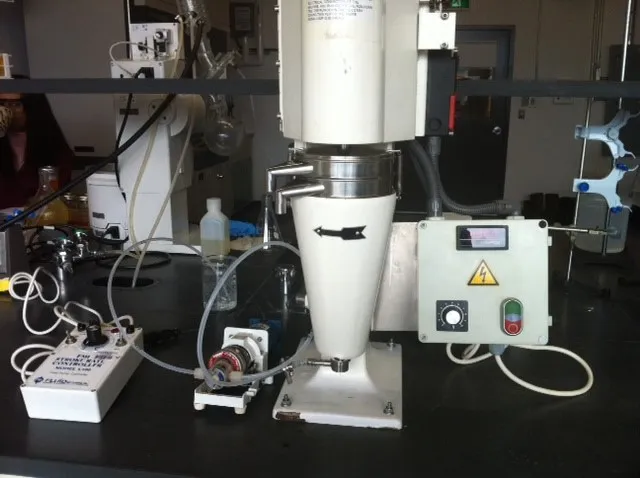 Cepa LE Continous bench top centrifuge with 2 separation cylinders