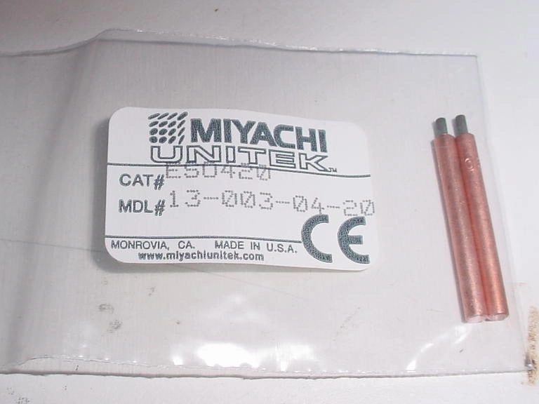 ES0420 Miyachi electrode, moly insert, 1/8" diameter, 13-003-04-20 New Surplus, 20 available