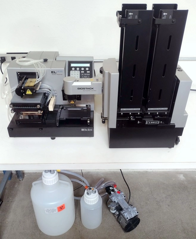 BioTek EL406 Microplate Washer Dispenser with Biostack4
