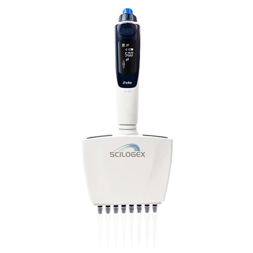 Scilogex iPette Plus 8-Channel Electronic Pipettor, 30-300ul