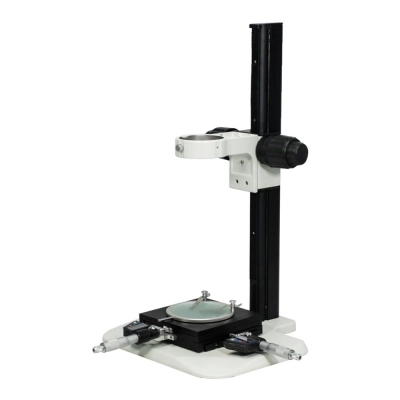 Opti-Vision Microscope Track Stand, 76mm Fine Focus Rack with Measurement Stage ST02041322