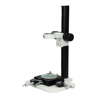 Opti-Vision Microscope Track Stand, 76mm Coarse Focus Rack with Measurement Stage ST02031322